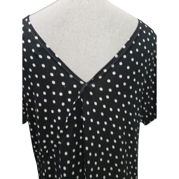 Ava Sky Black and White Polka Dot Dress - Picture 3 of 3